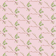 Obraz na płótnie Canvas seamless pattern with cherry blossom