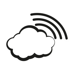 Cloud saving symbol. Vector illustration. EPS 10.