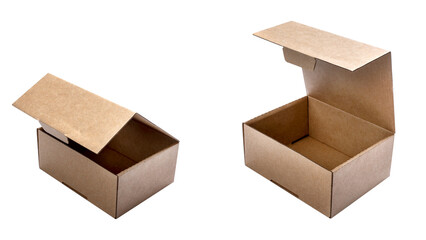 Set of cardboard boxes