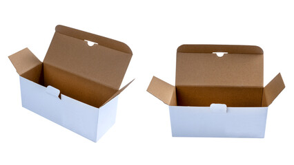 Set of cardboard boxes