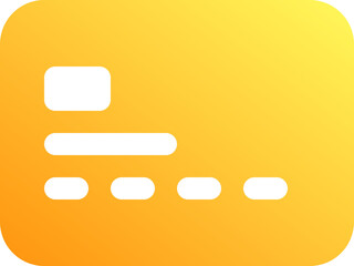 Orange Gradient Credit-Card Icon