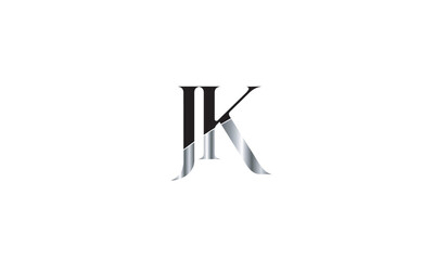  JK, KJ , J , K , Abstract Letters Logo Monogram