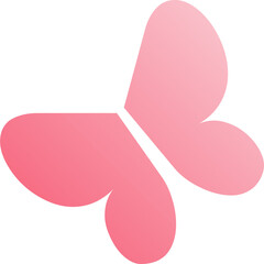 Pink Gradient Butterfly Icon
