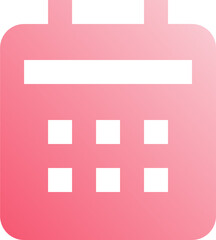 Pink Gradient Calendar Icon