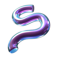 metallic 3d shape

