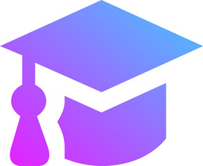 Purple Gradient College Icon