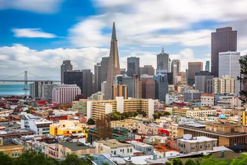 Rolgordijnen San Francisco, California, USA Skyline in the Day © SeanPavonePhoto