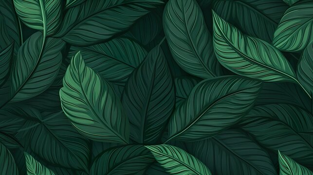 flowers and foliage tropical leaves colorful pattern spring summer background