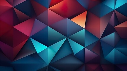 Obraz premium Abstract triangles colorful vintage background.