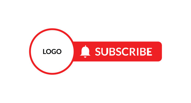 YouTube channel subscribe button with bell icon