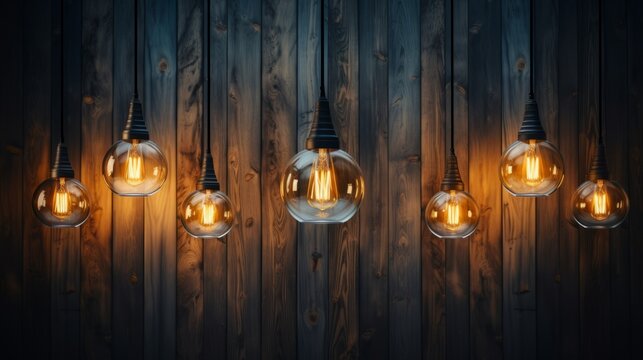 Ceiling and lamp crafted from wood