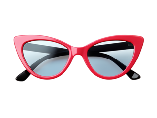 Cat eye sunglasses isolated on transparent or white background, png