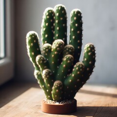 cactus in the desert isolated simple background