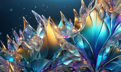 Kristaline Strukturen, generated image