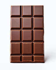 White Chocolate Bar: Velvety and Sweet, Isolated on White.