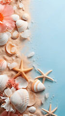 Subtle Seashell and Starfish, Minimal Beach Wedding Design
