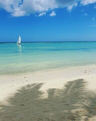 sailing boat on the beach
