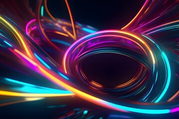 Colorful neon abstract background.