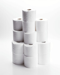Multi-Roll Toilet Paper Pack, Hygiene Essential, Isolated on White