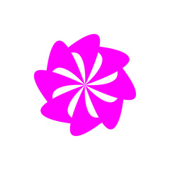 Pink abstract flower