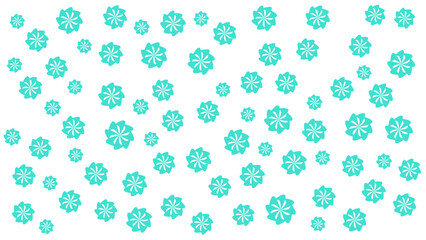 Pattern with abstract flowers vector illustration