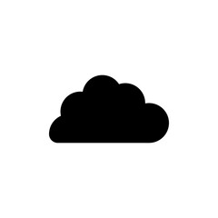 Cloud vector icon, sky symbol