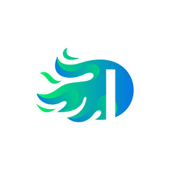 Letter I logo or symbol template design