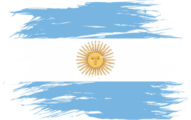 Argentina State Flag Abstract Shape