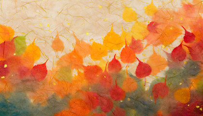 autumn colored japanese paper texture