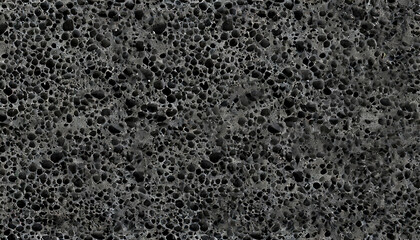 seamless texture of black sponge or foam - obrazy, fototapety, plakaty
