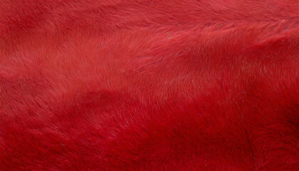 red luxury wool natural fluffy fur wool skin texture close up use for background