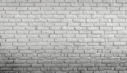 panorama of modern white brick wall texture for background