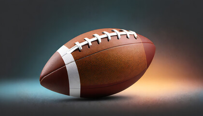 american football for collegiate or professional games on transparent background - obrazy, fototapety, plakaty
