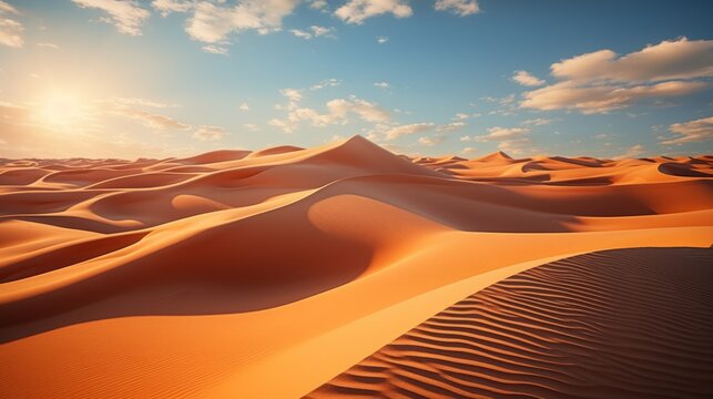 A stunning sand formation set in the harsh sunbaked © ProVector