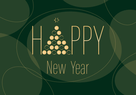 Vector illustration on a New Year theme for the design of banners, websites, greeting cards, flyers, calend