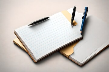 notebook and pencil