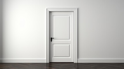 Fototapeta premium Contemporary PVC door showcased against a white background