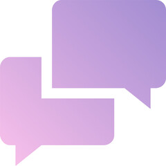 Violet Gradient Conversation Icon