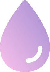 Violet Gradient Water Icon