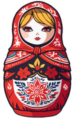 Russian Matryoshka illustration 
