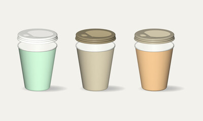 Paper cups Mockup