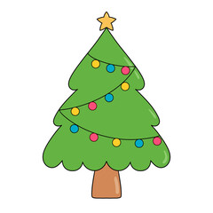 green christmas tree