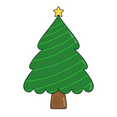 green christmas tree