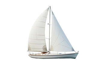 Sailboat Sail Isolated Elegance White on a transparent background