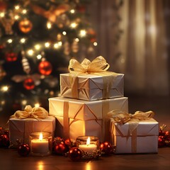 a package of Christmas gift