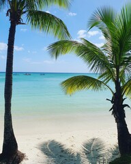 palm trees on the beach