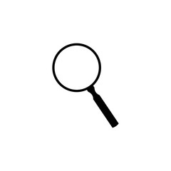 Search icon vector. Magnifying Glass Flat Vector Icon
