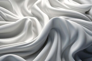 Graphic resource. Abstract background with copy space of white folded textile fabric