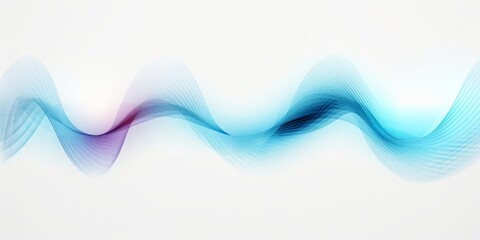 Air flow set of  elements on a white background. Abstract light effect blowing from an air conditioner, purifier or humidifier. Dynamic blurred flow, Generative AI - obrazy, fototapety, plakaty