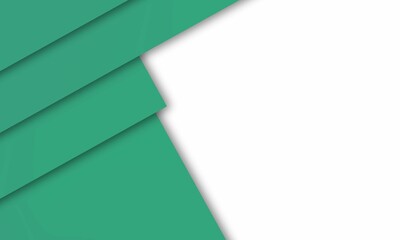 green ribbon on white background